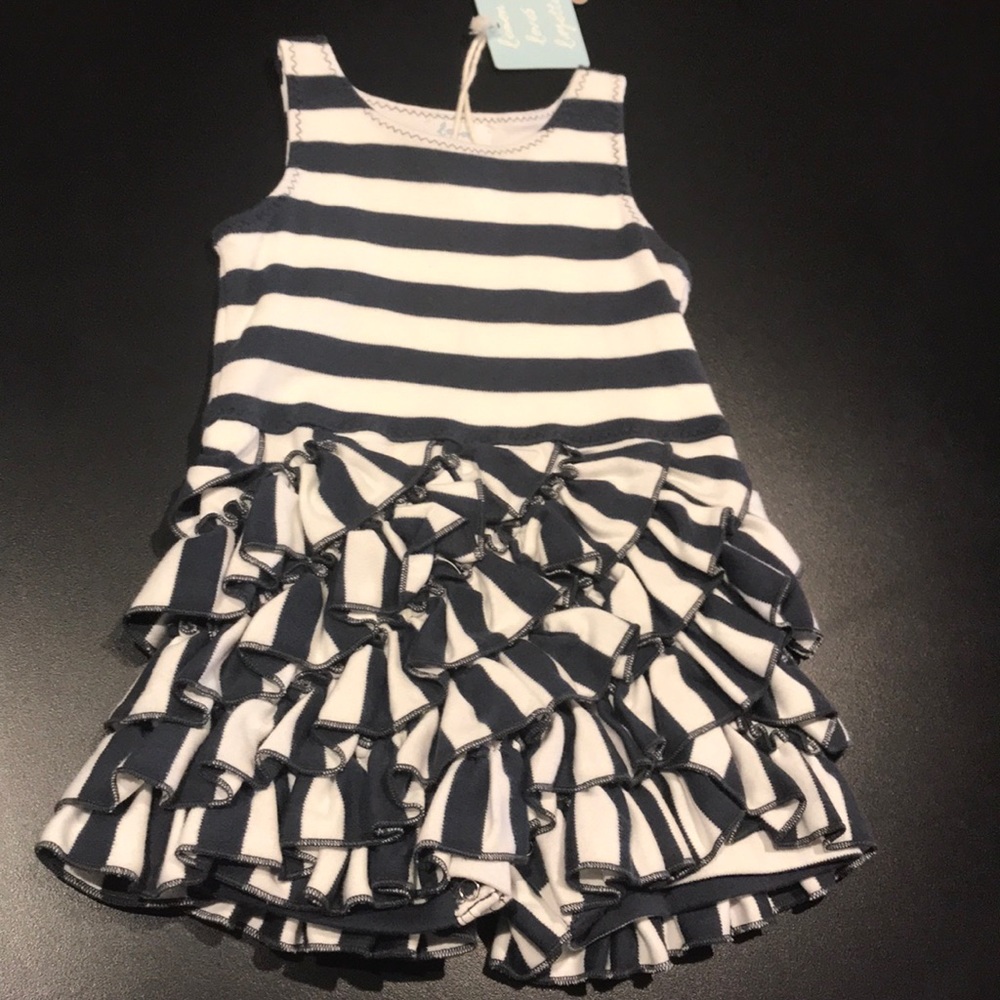 Girls Lemon Loves Lime striped romper